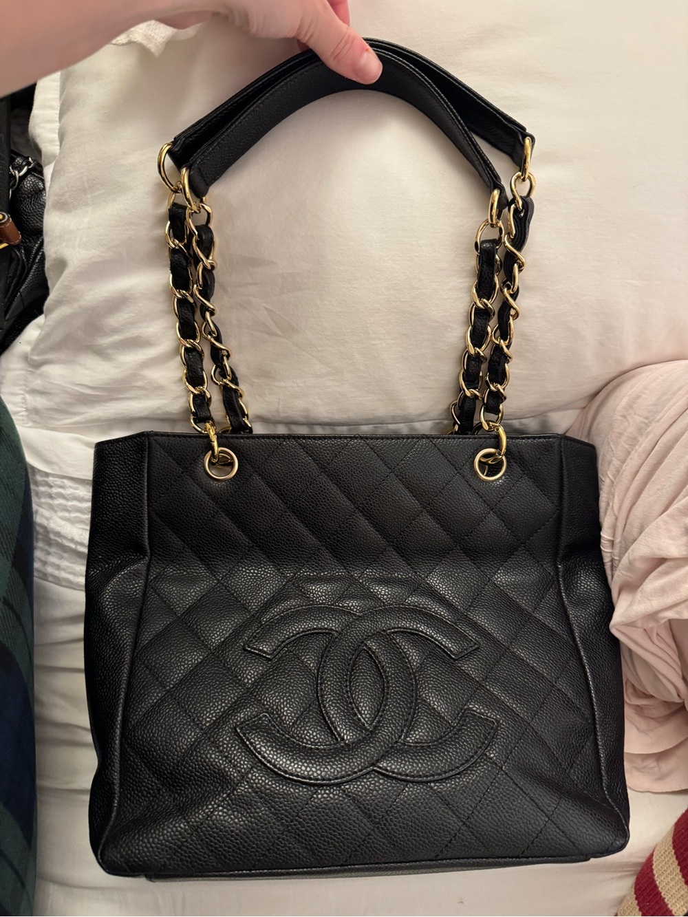 Authentic Vintage Chanel Petit Shopping Tote (PST)